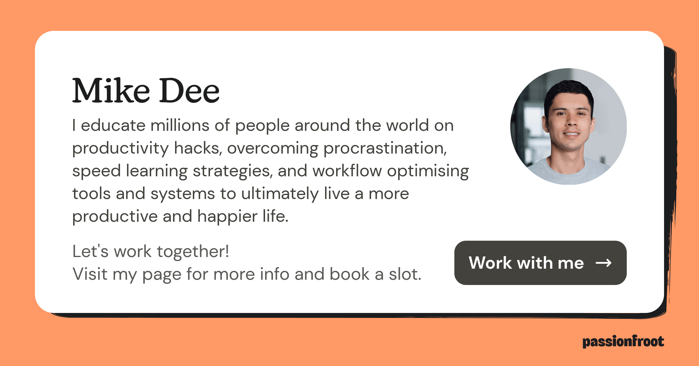 Mike Dee | Passionfroot