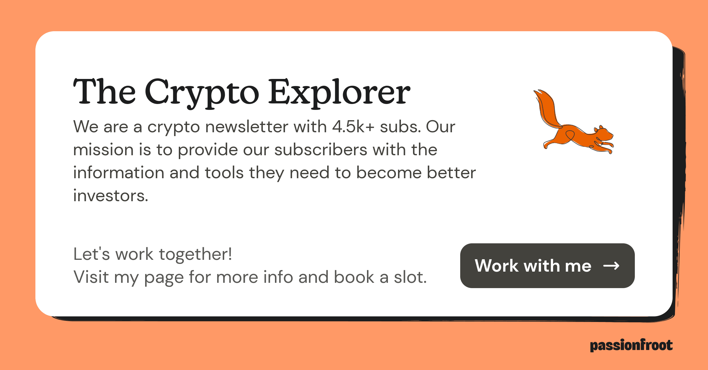 The Crypto Explorer | Passionfroot